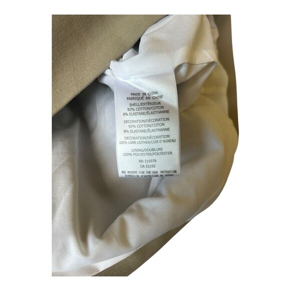 Helmet Lang Women’s Colorblock Sheath Dress Canvas Leather NWT Sz 4 RV $795 - Picture 8 of 8